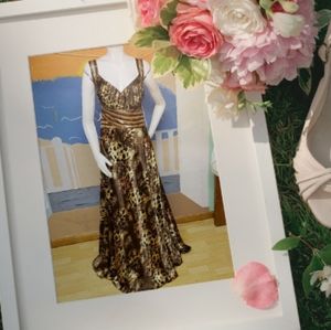 Leopard Evening dress